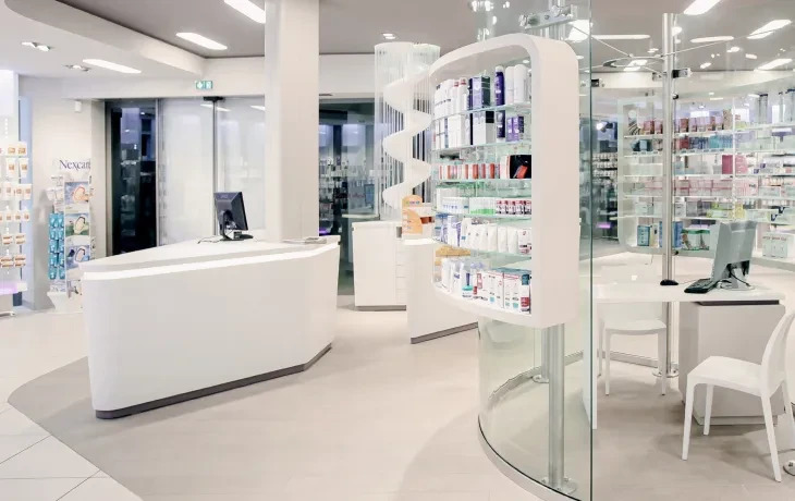 کاربرد رنگها و متریالها در طراحی داروخانه کاربرد رنگها و متریالها در طراحی داروخانه