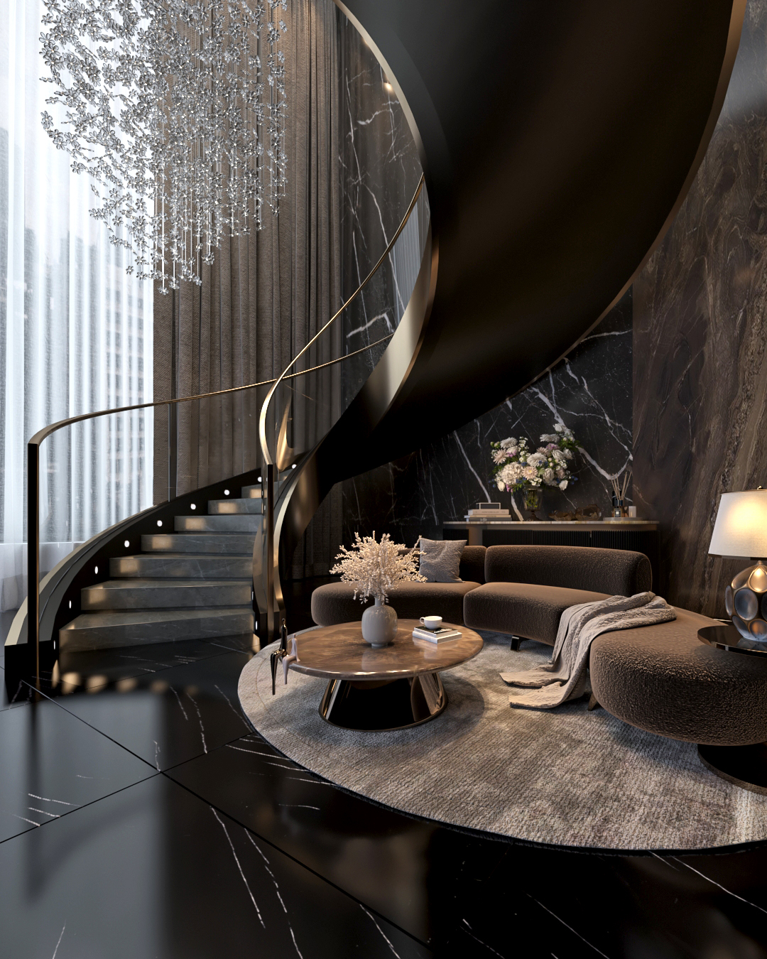 پروژه مسکونی- طراحی نشیمن