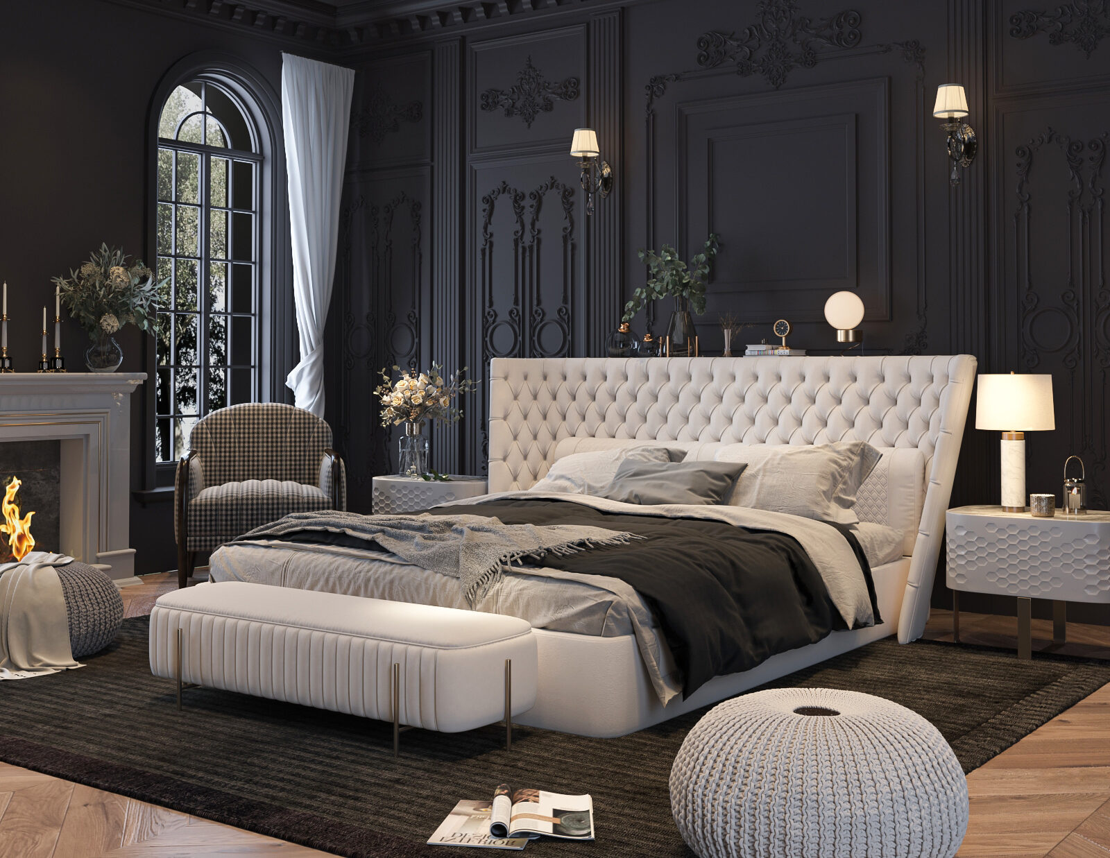 پروژه مسکونی- طراحی اتاق خواب