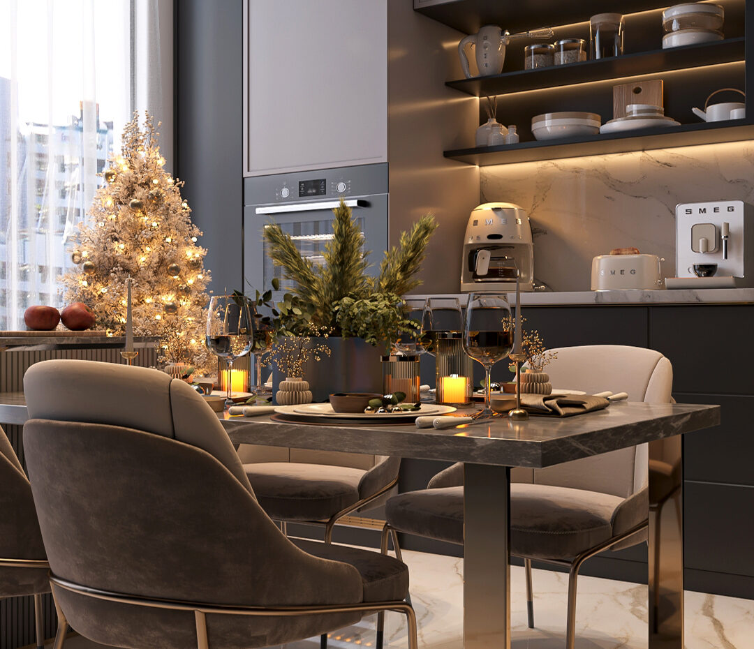 پروژه مسکونی- طراحی آشپزخانه