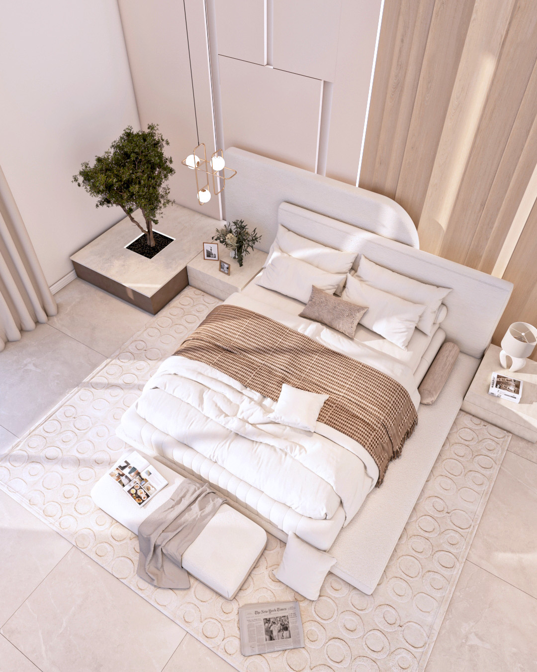 پروژه مسکونی- طراحی اتاق خواب