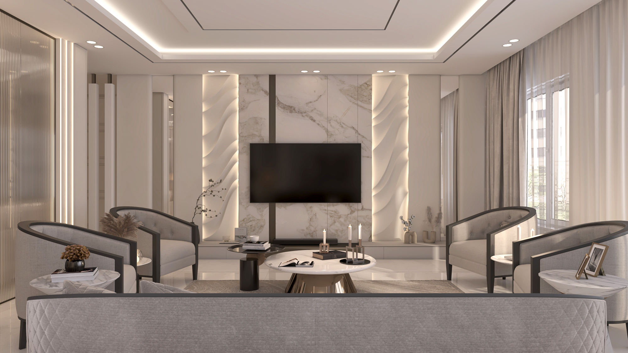 پروژه مسکونی- طراحی نشیمن